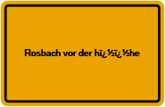 Grundbuchauszug Rosbach vor der hï¿½ï¿½he